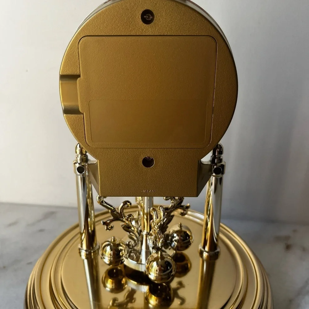 Seiko Gold Dome Clock with Roman Numerals